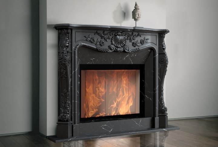 Портал для каміна (облицювання) Нью-Йорк Negro marquina antic