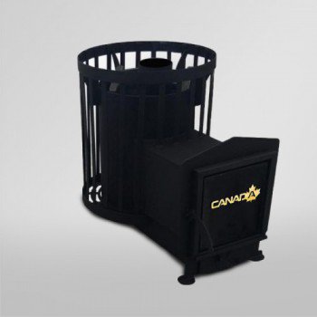 Піч для бани і сауни Бочка 15 м³ з виносом