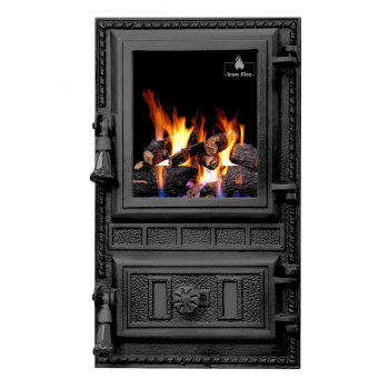 Дверцята для печі зі склом "Aventa" 295х500 мм