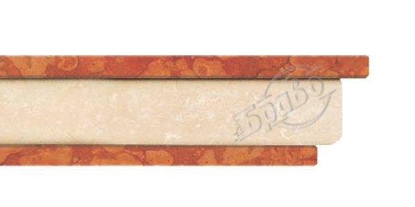 Мармурова балка №6 двоколірна мала