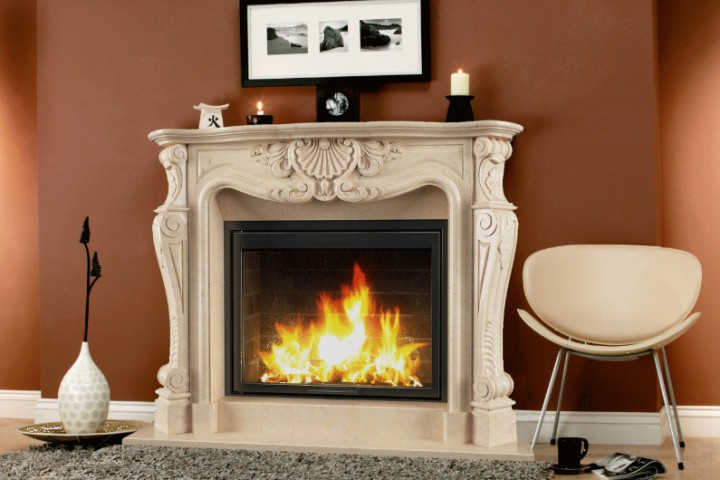 Портал для каміна (облицювання) Фантазія Crema marfil / Pirgon