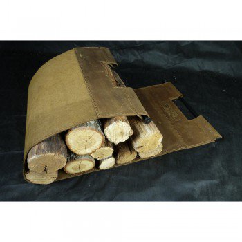 СУМКА ДЛЯ ДРОВ ІЗ НАТУРАЛЬНОЇ ШКІРИ