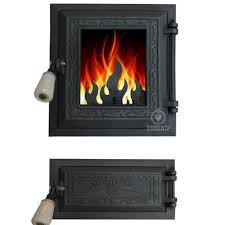 Дверцята пічні роздільні зі склом "TAYLOR" 250x270 мм