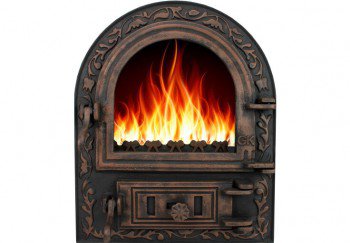 Дверцята пічні зі склом 460х560 «Artik» Чавунні