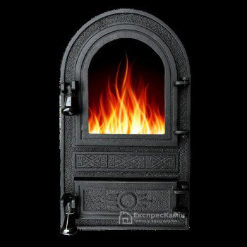 Дверцята пічні зі склом «FAGURE» 305х520 мм дверцята для печі барбекю кухні