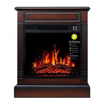 ЕЛЕКТРОКАМІН З ПОРТАЛОМ ARTIFLAME SOFIA AF18 МАХАГОН КОРИЧНЕВИЙ АНТИК