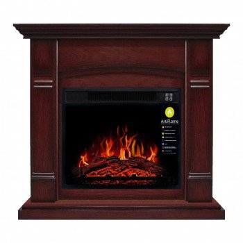 ЕЛЕКТРОКАМІН З ПОРТАЛОМ ARTIFLAME MANCHESTER AF23 МАХАГОН КОРИЧНЕВИЙ АНТИК