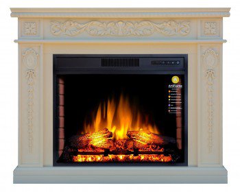 КАМІНОКОМПЛЕКТ ARTIFLAME DELMONA AF28S СЛОНОВА КІСТКА (ЗІ ЗВУКОМ)