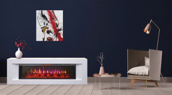 КАМІНОКОМПЛЕКТ ARTIFLAME LINE AF50 БІЛИЙ Б'ЯНКО (ЗІ ЗВУКОМ)