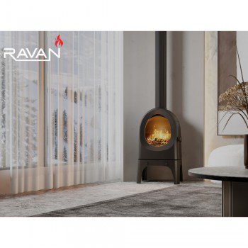 Чавунна піч камін Ravan Onoma  9 кВт на дровах