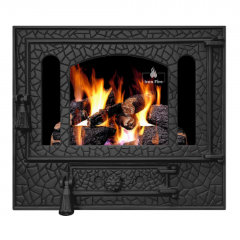 Дверцята для каміна печі зі склом "PANORAMA" 580х500 mm