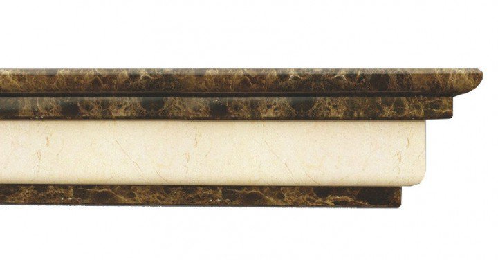 Мармурова балка №7 двоколірна велика