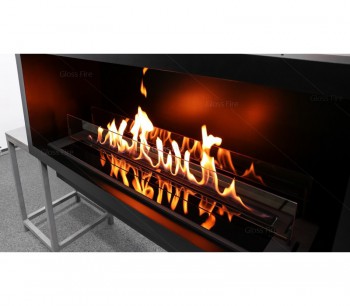 Дизайнерський біокамін Gloss fire SLIDER color glass 800
