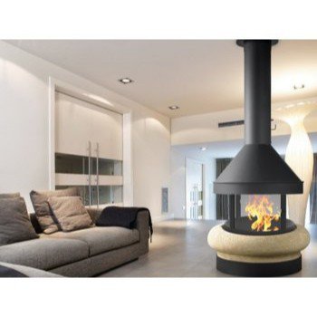 Дизайнерський камін Traforart Zeus Without Close System
