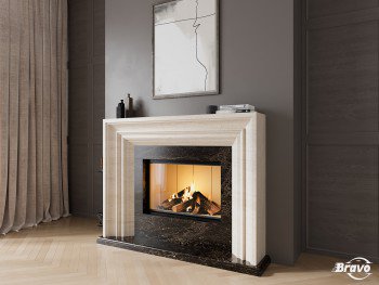 Портал для каміна (облицювання) Ніцца Crema marfil