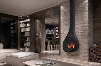 Дизайнерський камін Rocal Drop