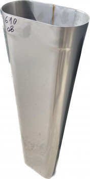 Труба овальна 1м 120*240 нерж 321 1мм