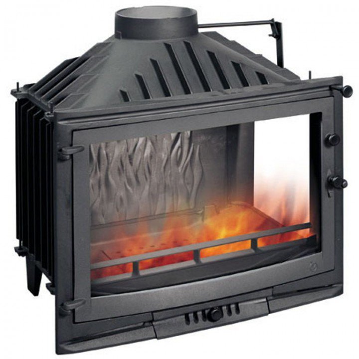 Камінна топка UNIFLAM 700 SELENIC з шибером праве скло