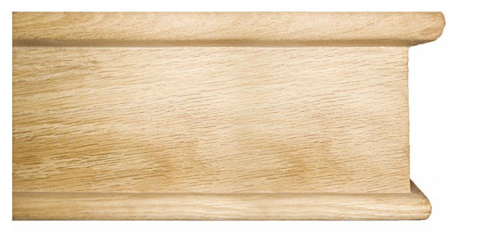 Балка дубова лакована з двома виступами №3