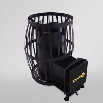 Піч для лазні Бочка 30 м³ з виносом