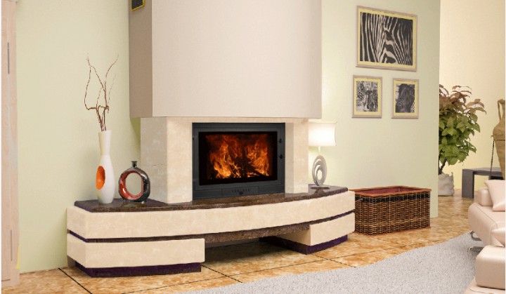 Портал для каміна (облицювання) Осло з балкою