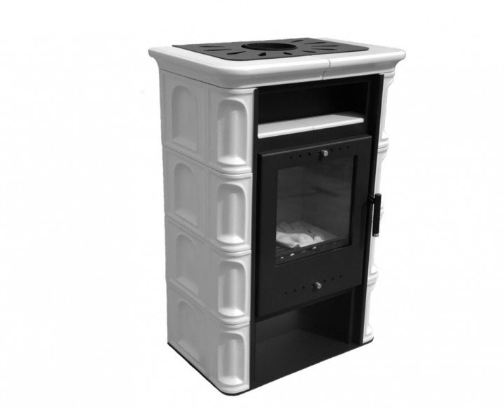 Сталева піч NORDFLAM CORIA EKO WHITE