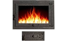 Дверцята пічні роздільні зі склом "MAGNUS" 700х500