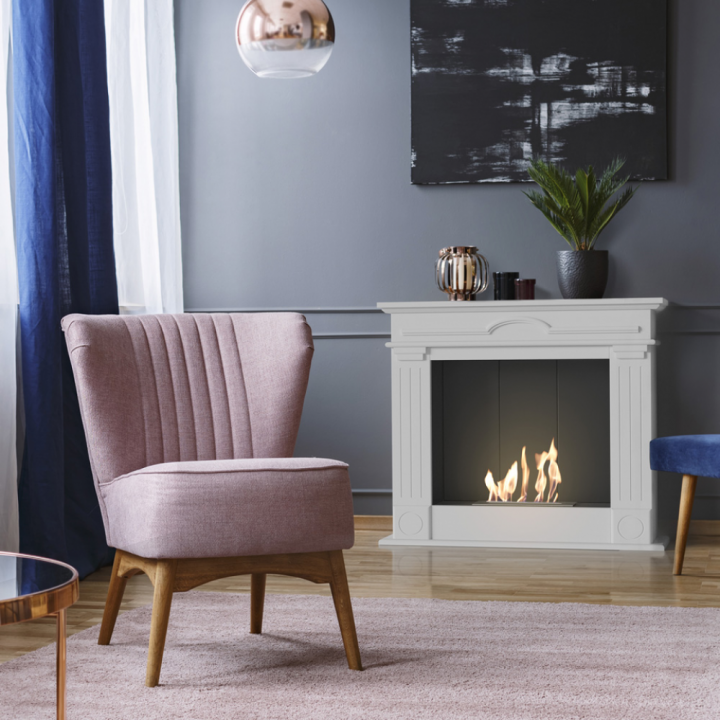 Біокамін Kratki DECEMBER P білий з сертифікатом TUV