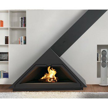 Дизайнерський камін Traforart Frontal Madrid Obliqua Smoke Outlet