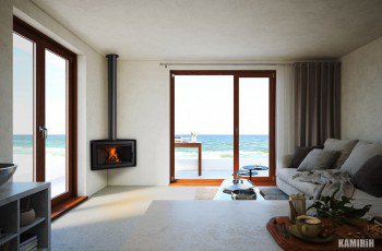 Дизайнерський камін Rocal Angle