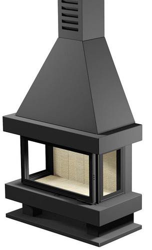 Дизайнерська камінна топка Gavryliv&Sons Panorama 95 тристороння