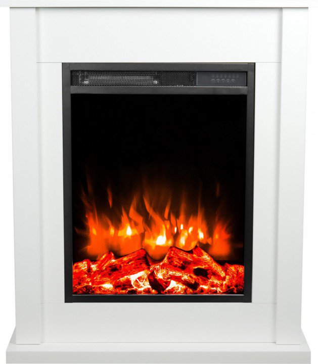 ЕЛЕКТРОКАМІН AFLAMO POKER БІЛИЙ + LED 50