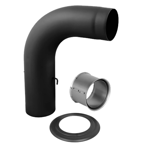 Димохідний набір вигнутий 150 мм