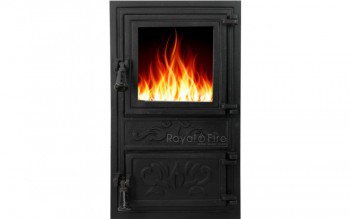 Дверцята пічні зі склом «FIONA» 305х510 мм