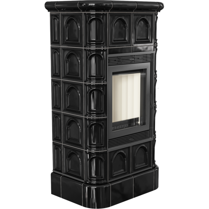 Камінна топка BLANKA 8 кахель чорна