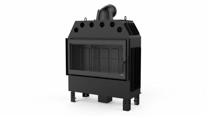 Камінна топка DEFRO Home INTRA LA (чорний шамот)