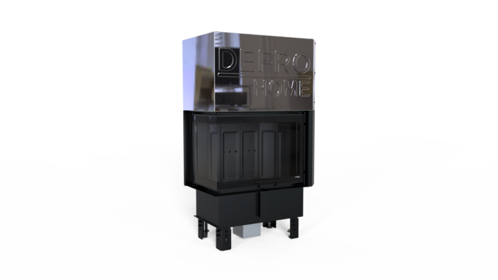 Камінна топка DEFRO Home INTRA SM BL G (чорний шамот)