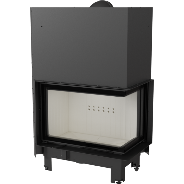 Камінна топка MBA 17 права BS гільйотина гнуте скло