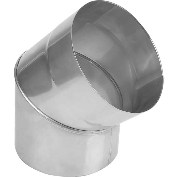 Коліно нержавійка 45° 220