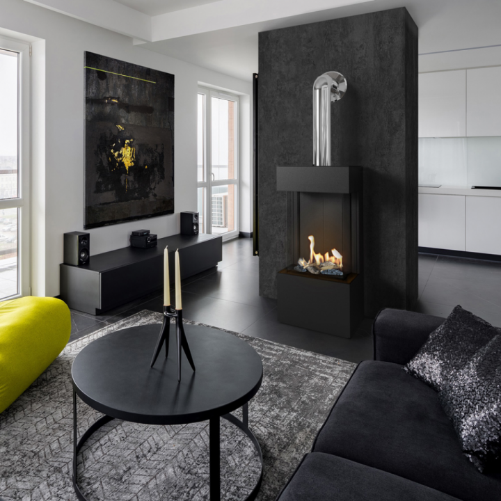 LEO 45/68 ліва / права в обудові HOME EASY BOX стальний - чорний NG