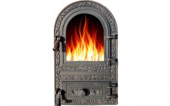 Дверцята пічні зі склом "Linda" 310х530 мм