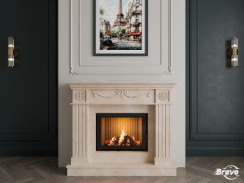 Портал для каміна (облицювання) Париж Crema Marfil