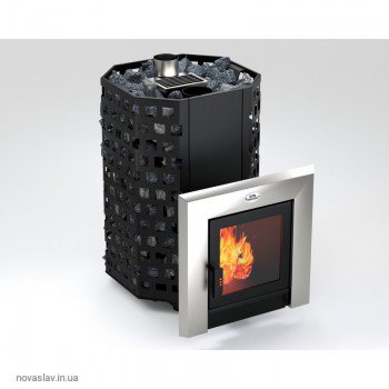 Піч-Кам'янка Новаслав Гейзер ПКС-01 зі склом