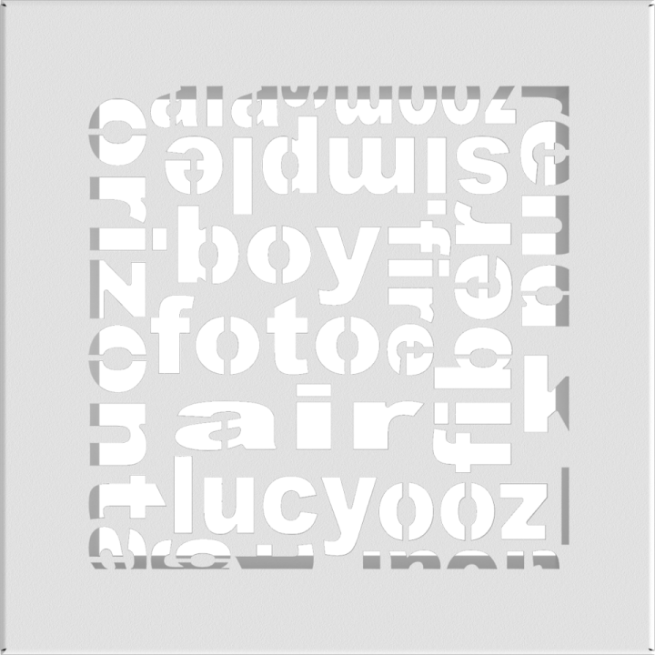 Решітка ABC біла 17*17