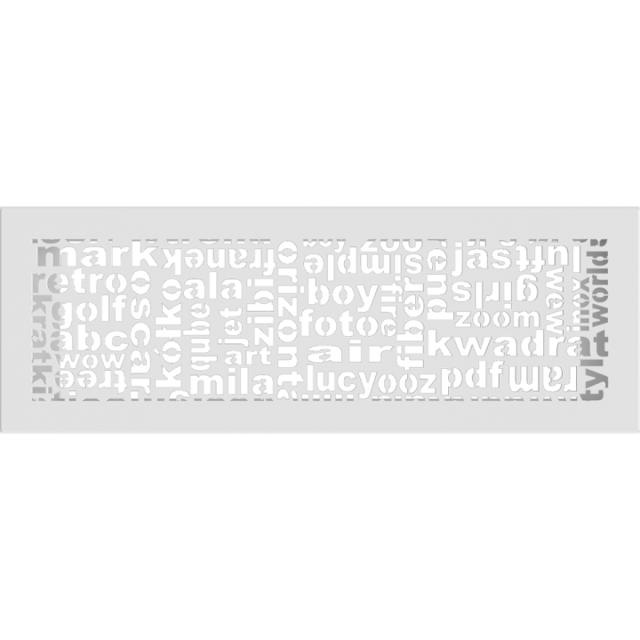 Решітка ABC біла 17*49