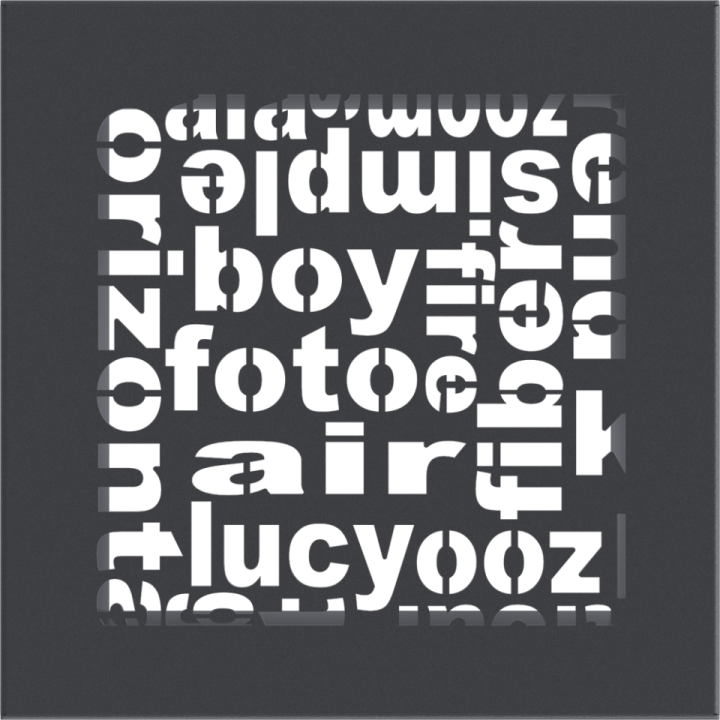 Решітка ABC графітова 17*17