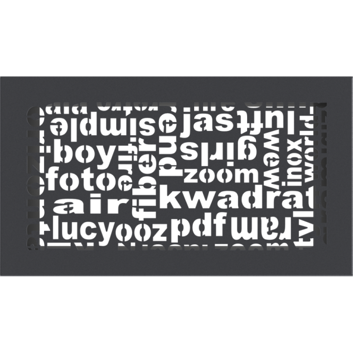 Решітка ABC графітова 17*30