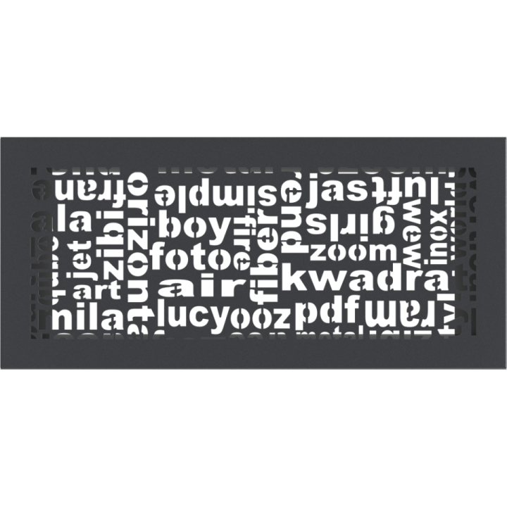 Решітка ABC графітова 17*37