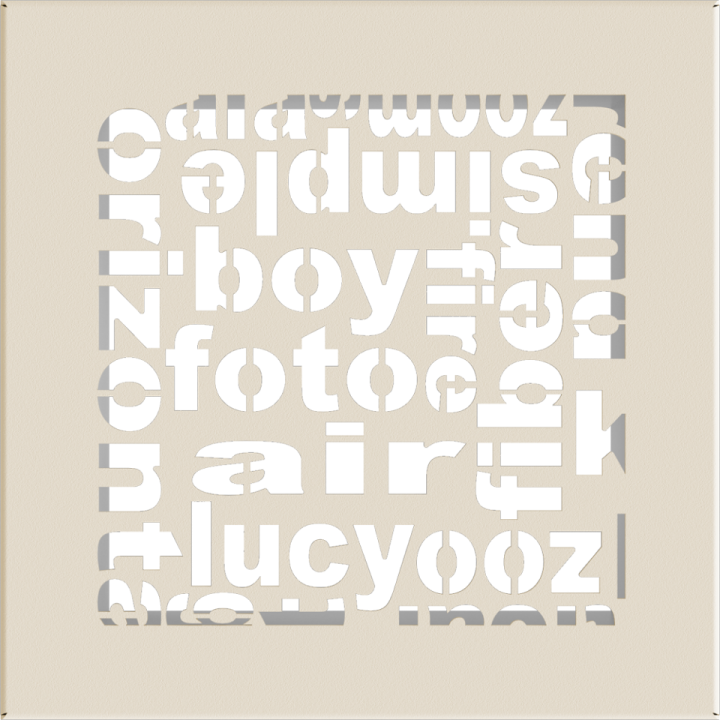 Решітка ABC кремова 17*17