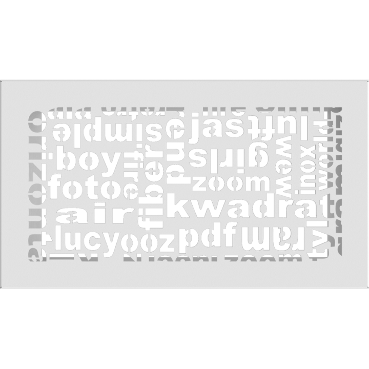 Решітка ABC кремова 17*30